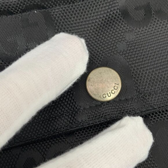 CM0496 Gucci Black GG Monogram Hooded Jacket With Front Pockets & Zip Closure - Picture 8 of 8